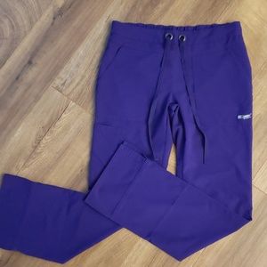 XS Greys anatomy grape purple scrub pants